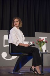 Emma Watson - Evening with Gloria Steinem at Emmanuel Centre in London, February 2016