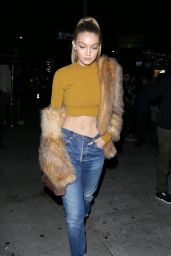 Gigi Hadid Night Out Style - The Nice Guy in West Hollywood, CA 01/29/2016