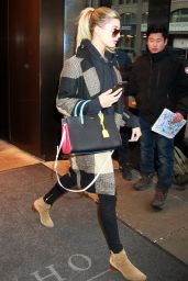 Hailey Baldwin - Leaving a Hotel in New York City, 2/9/2016