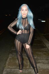Helen Briggs Night Out Style - at Fifty9 Nightclub in Mayfair, London 2/2/2016
