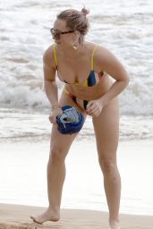 Hilary Duff in a Bikini at a Beach in Maui 2/4/2016 