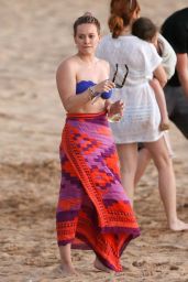 Hilary Duff Wearing Bikini Candids - Beach in Maui 2/7/2016 