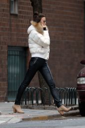 Irina Shayk Casual Style - Out in NYC 2/17/2016