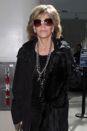Jane Fonda Style - at LAX Airport in Los Angeles 2/8/2016