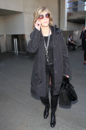 Jane Fonda Style - at LAX Airport in Los Angeles 2/8/2016