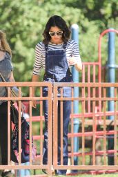 Jenna Dewan Tatum in Jump Suit Jeans - Out in LA 2/12/2016 