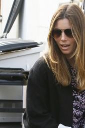 Jessica Biel Casual Style - Shopping in Beverly Hills 2/26/2016 