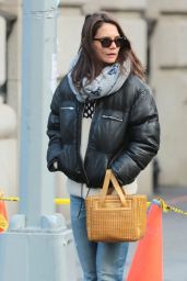 Katie Holmes Street Style - Out in NYC 2/5/2016 