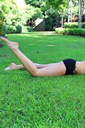 Katrina Bowden in a Bikini - Planks & Pilates, February 2016