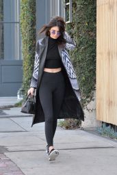 Kendall Jenner in Tights - Heading to Grab Coffee at Her Favorite Haunt Alfred in Beverly Hills 2/2/2016