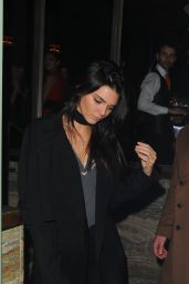 Kendall Jenner Night Out - Sexy Fish Restaurant in London 2/22/2016 
