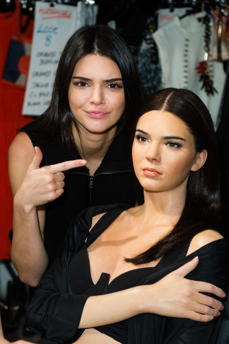 Kendall Jenner - Visits Her New Wax Figure at Madame Tussauds in London ...