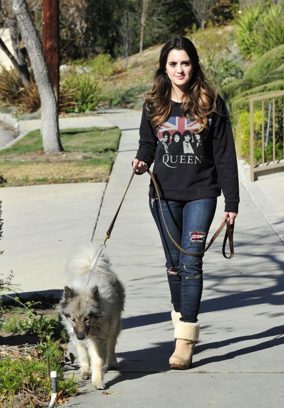 Laura Marano - Out With Her Dog in Los Angeles, February 2016