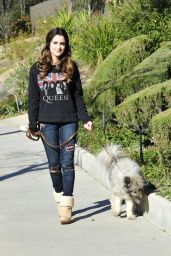 Laura Marano - Out With Her Dog in Los Angeles, February 2016