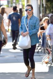 Lea Michele in Leggings - Out in Los Angeles 2/22/2016