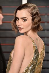 Lily Collins – Vanity Fair Oscar 2016 Party in Beverly Hills, CA