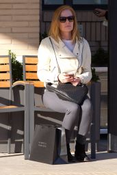 Marg Helgenberger Street Style - at Barneys New York in Beverly Hills 2/3/2016 