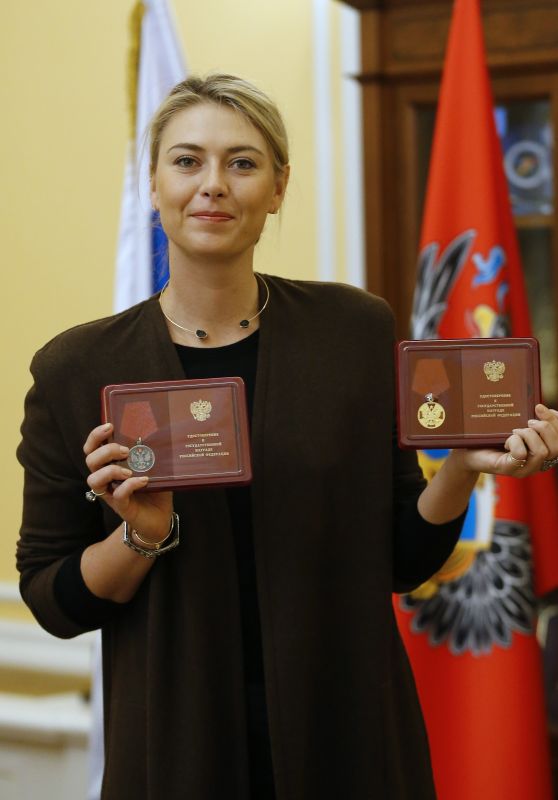 Maria Sharapova - Medal of The Order Ceremony in Moscow, February 2016