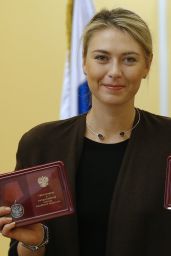 Maria Sharapova - Medal of The Order Ceremony in Moscow, February 2016