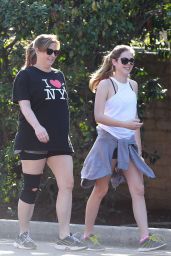 McKaley Miller - Enjoys a Stroll With Her Mother Near Coldwater Park in Los Angeles, February 2016