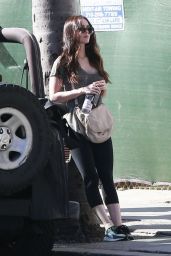 Megan Fox in Leggigns - Out in Brentwood, February 2016