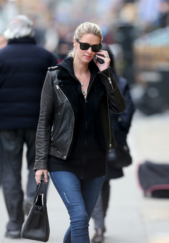 Nicky Hilton in Tight Jeans - Chatting on Her Phone While Out in New York, February 2016