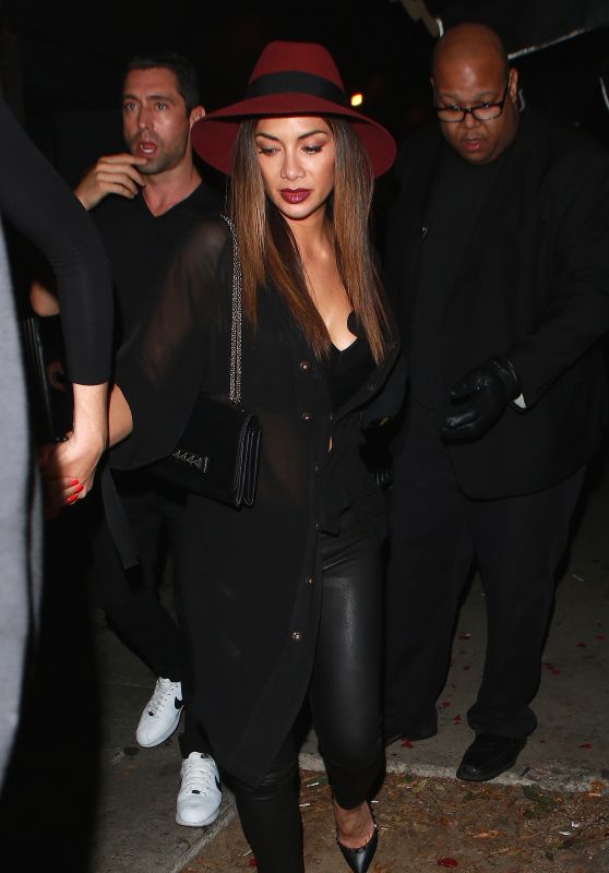 Nicole Scherzinger Night Out Style - Leaving Warwick Night Club in Hollywood 2/21/2016 