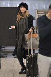 Olivia Wilde at JFK Airport in NYC, 2/13/2016