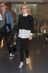 Peyton List - Departing LAX Airport in Los Angeles 2/23/2016 