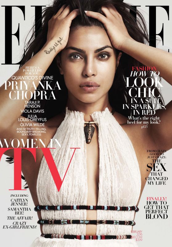 Priyanka Chopra - ELLE Magazine Cover February 2016