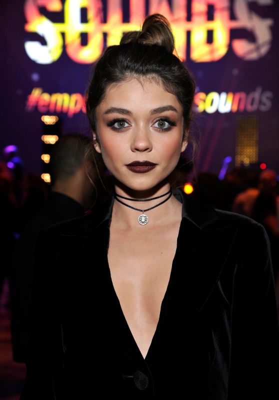 Sarah Hyland - Emporio Armani Sounds in Los Angeles, February 2016