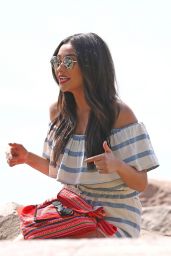 Shay Mitchell - Filming for Hawaiian Tropic Sunscreen Products at Miami Beach 2/21/2016 