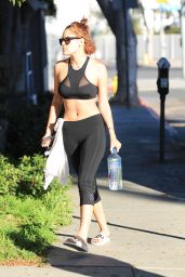Tallulah Willis in Leggings - Leaving a Gym in Beverly Hills 2/9/2016