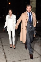 Victoria and David Beckham Night Out Style - NYC 2/8/2016 