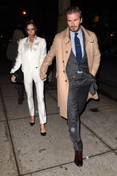 Victoria and David Beckham Night Out Style - NYC 2/8/2016 