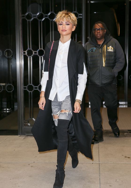 Zendaya Casual Style - Out in NYC 2/24/2016