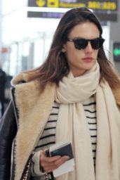 Alessandra Ambrosio at Barcelona Airport, Spain 3/18/2016