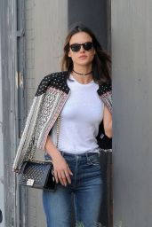 Alessandra Ambrosio Casual Style - Out in Los Angles, CA 3/19/2016