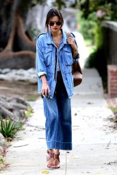 Alessandra Ambrosio Flared Jeans Outfit - Out in Brentwood 3/29/2016 ...