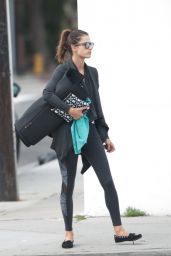 Alessandra Ambrosio in Spandex - Leaving a Yoga Class in Los Angeles 3/28/2016