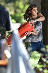 Alexandra Daddario - Baywatch Set in Miami - 3/22/2016 