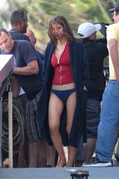 Alexandra Daddario - More Pics From Set of Baywatch in Miami, March 2016