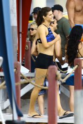 Alexandra Daddario On The Set of Baywatch in Miami, FL 3/5/2016