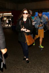 Anna Kendrick Airpot Style - LAX in Los Angeles 3/11/2016