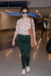 Anna Kendrick Casual Style - at LAX Airport in LA, 3/12/2016 