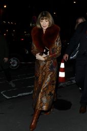 Anna Wintour Night Out Style - Paris, March 2016