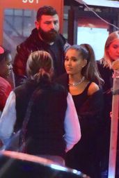 Ariana Grande Night Out Style - Leaving an SNL Cast Dinner in New York City, 03/08/2016 