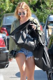 Ashley Benson in Jeans Shorts - Shopping in Beverly Hills 3/17/2016
