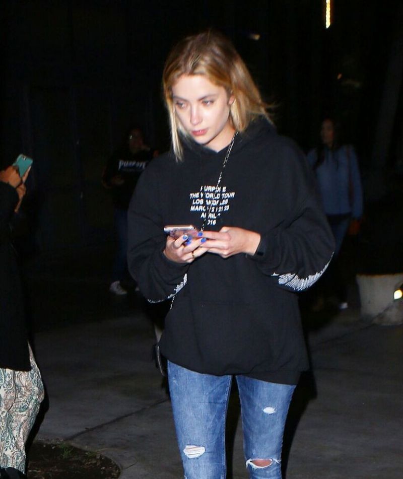 Ashley Benson - Outside of Justin Bieber's Concert in Los Angeles 3/21 ...