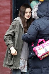 Bella Heathcote on the Set of 